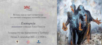 Galerija Muzeja Hercegovine: Otvaranje izložbe slika ''Empirija'', akademskog slikara Tanje Pikule