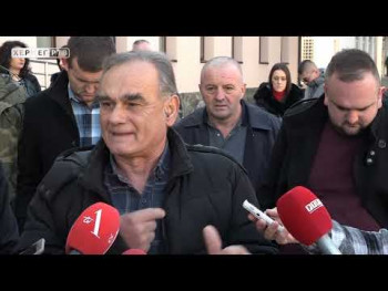 Bileća: Građani se okupili u znak podrške Božidaru Ekmečiću