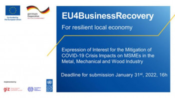 Javni poziv za prijavu interesa za ublažavanje uticaja krize izazvane virusom COVID-19 na mikro, mala i srednja preduzeća (MMSP) u metalnoj i drvnoj industriji.