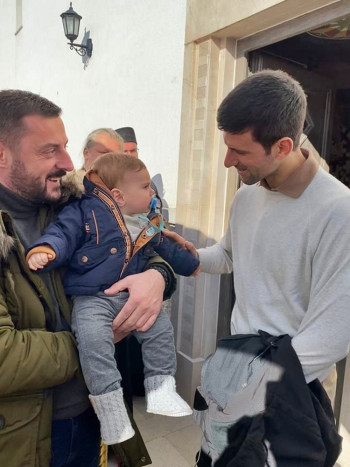 Kosta Cuca iz Bileće imao je čast da se danas druži sa Đokovićem