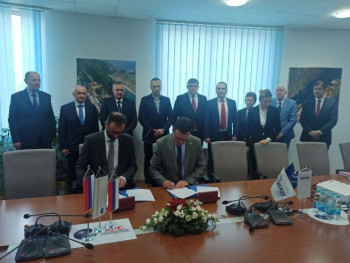 Višković i Đokić na potpisivanju sporazuma o nabavci opreme za Hidroelektranu ''Dabar''