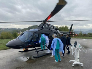 У УКЦ хеликоптером транспортован пацијент из Требиња