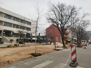 У Билећи су почели радови на реконструкцији тротоара