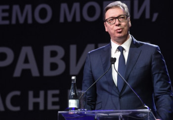 ТРЕБИЊЕ УЗ ВУЧИЋА „Он је гарант успјеха и најбољи избор за будућност Републике Србије и свих српских земаља!“