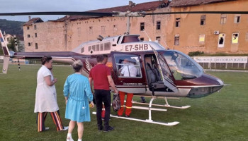 Helikopterom transportovan pacijent iz Bileće na UKC Srpske