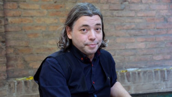 Dejan Stojiljković u trebinjskoj biblioteci 13. juna