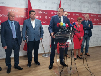 Конференција за новинаре Додика, Ђокића и Стевандића