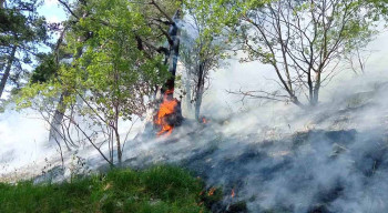 Aktivan požar u rejonu parka prirode Orjen, vatrogasci na terenu