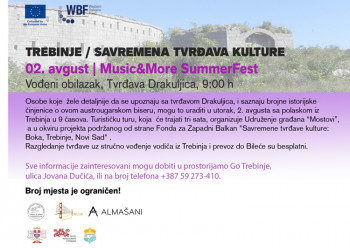 Udruženje građana''Mostovi''Trebinje organizuje besplatan obilazak tvrđave „Drakuljica u Bileći