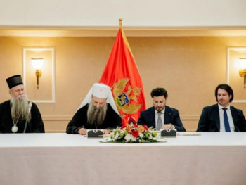 Потписан Темељни уговор између Владе Црне Горе и СПЦ