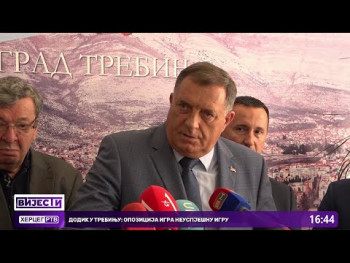 Dodik: Opozicija igra neuspješnu igru, nova bolnica u Trebinju je projekat RS