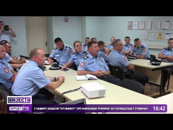 Trening za policijske službenike iz Hercegovine u pružanju prve pomoći (VIDEO)