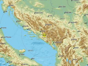 Zemljotres jačine 3,2 stepena po Rihteru registrovan je juče u Hercegovini