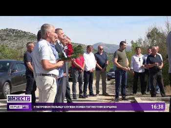 U Petrovom Poljicu služen pomen poginulim borcima (VIDEO)