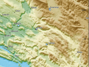 Zemljotres na području Nevesinja