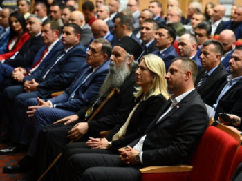 Dodik i Cvijanović na svečanoj sjednici Skupštine grada Bijeljina (FOTO)