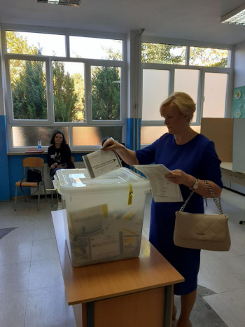 Љубица Миљановић гласала у Бреговима