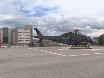 Извршен ваздушно-медицински транспорт пацијента из Требиња у Бањалуку