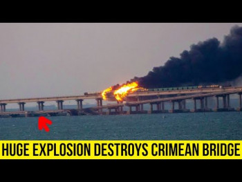 Uzrok eksplozije na Krimskom mostu kamion-bomba (VIDEO