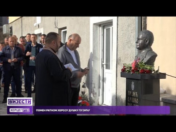Pomen ratnom heroju Dušku Pujiću (VIDEO)