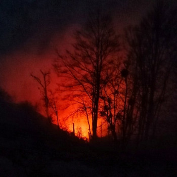 GACKO- Lokalizovan požar u Gredelju (selo Jabuka)-objekti nisu ugroženi