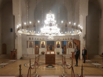 Foča: Veličanstven polijelej obasjao i ukrasio Hram Svetog Save 