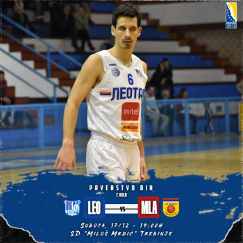 Košarkaši Leotara dočekuju Mladost