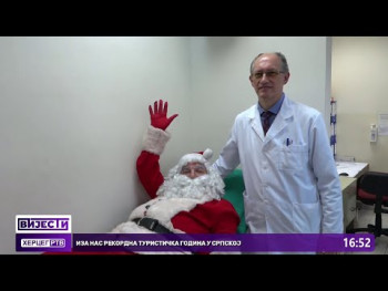 Djed Mraz prvi darovao krv u 2023. godini(Video)