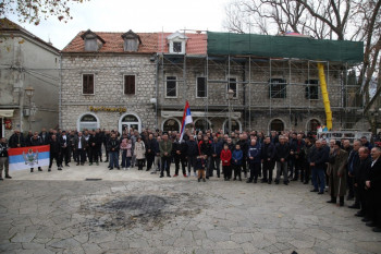 Одржан протест подршке војводи Славку Алексићу, Ристу Лечићу и Душану Сладојевићу