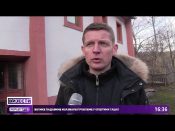 У селу Фојница вода ушла у пет кућа; Пут Гацко-Невесиње проходан(Видео)