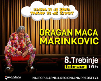 Kreće prodaja ulaznica za predstavu Dragana Marinkovića Mace 