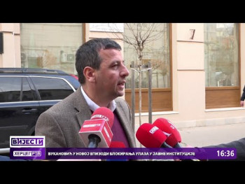 Vukanović u novoj epizodi blokiranja ulaza u javne institucije (Video)