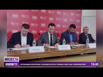 Potpisanim sporazumom učeničkih centara Trebinja i Beograda učvršćene veze (VIDEO)