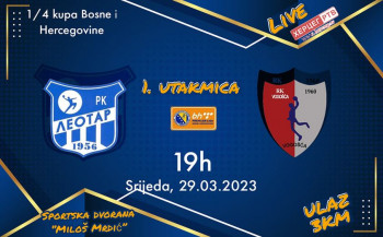 RK ,, Leotar'' danas dočekuje ekipu ,,Vogošća''