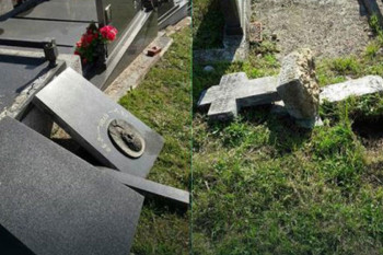 Uhapšen muškarac koji je oštetio pet spomenika na pravoslavnom groblju u Sarajevu