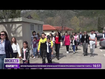 Učenici i nastavnici OŠ ''Rade Perović'' Velimlje posjetili Trebinje (Video)