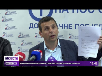 Vukanović podnosi krivičnu prijavu protiv rukovodstva ERS-a (VIDEO)