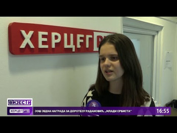 Doroteja Radanović dobitnica ovogodišnje nagrade ''Mladi srbista''(Video)