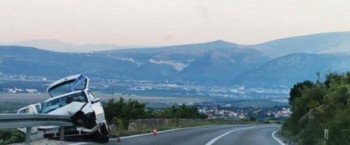 Zabio se u zaštitnu ogradu: Saobraćajka na putu Nevesinje – Mostar