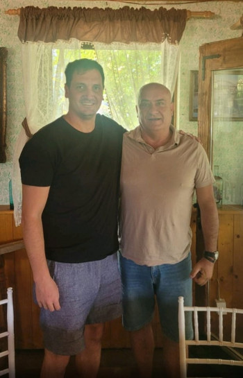 Susret bivšeg trenera RK Leotar Darka Tavrića i predsjednika Kluba Stevana Bekana u Zrenjaninu