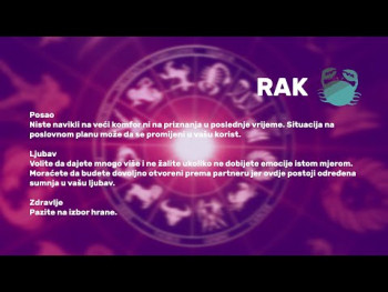 HOROSKOP ZA 15.7.2023. (Video)