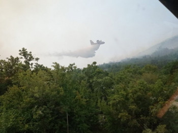 Спријечено да пожар из правца Дубровника пређе на територију Српске