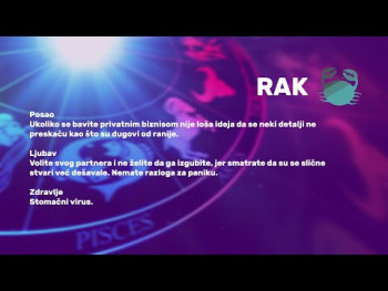 HOROSKOP ZA 4.8.2023. (Video)