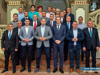 Zamjenik gradonačelnika Dražen Bošković na tradicionalnom prijemu kod gradonačelnika Zrenjanina