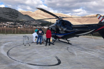 Dva pacijenta transportovana Helikopterskim servisom iz Trebinja u bolnicu u Bijeljini