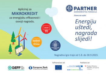 Sudjelujte u nagradnoj igri Partner MKF ''Energiju uštedi, nagrada slijedi'' od 1. 8. do 30.9.2023. godine