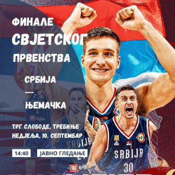Košarkaši Srbije igraju za svjetski tron, javno gledanje na Trgu slobode