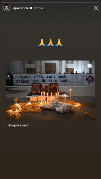 Novak Đoković se oglasio poslije tragedije na KiM (FOTO)