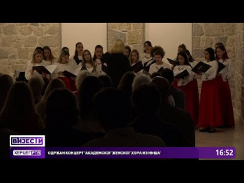 Održan koncert 'Akademskog ženskog hora iz Niša' (Video)