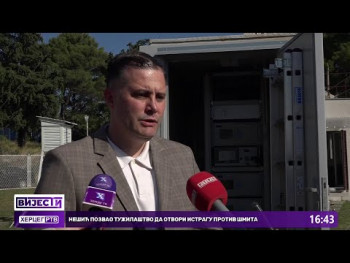 Ministar Vipotnik u Trebinju, zvanično puštena u rad stanica za mjerenje kvaliteta vazduha ( video )